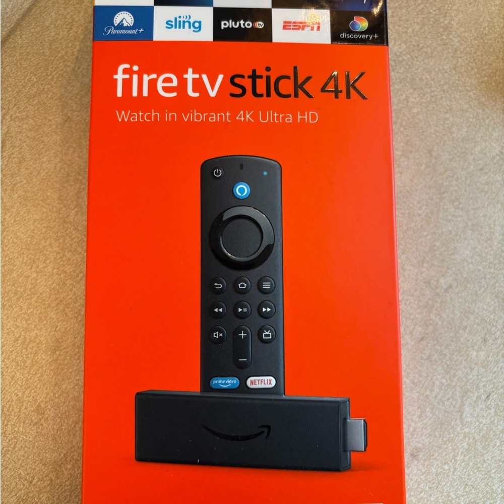 Amazon Streaming Device with Alexa Voice Remote - Black and Red